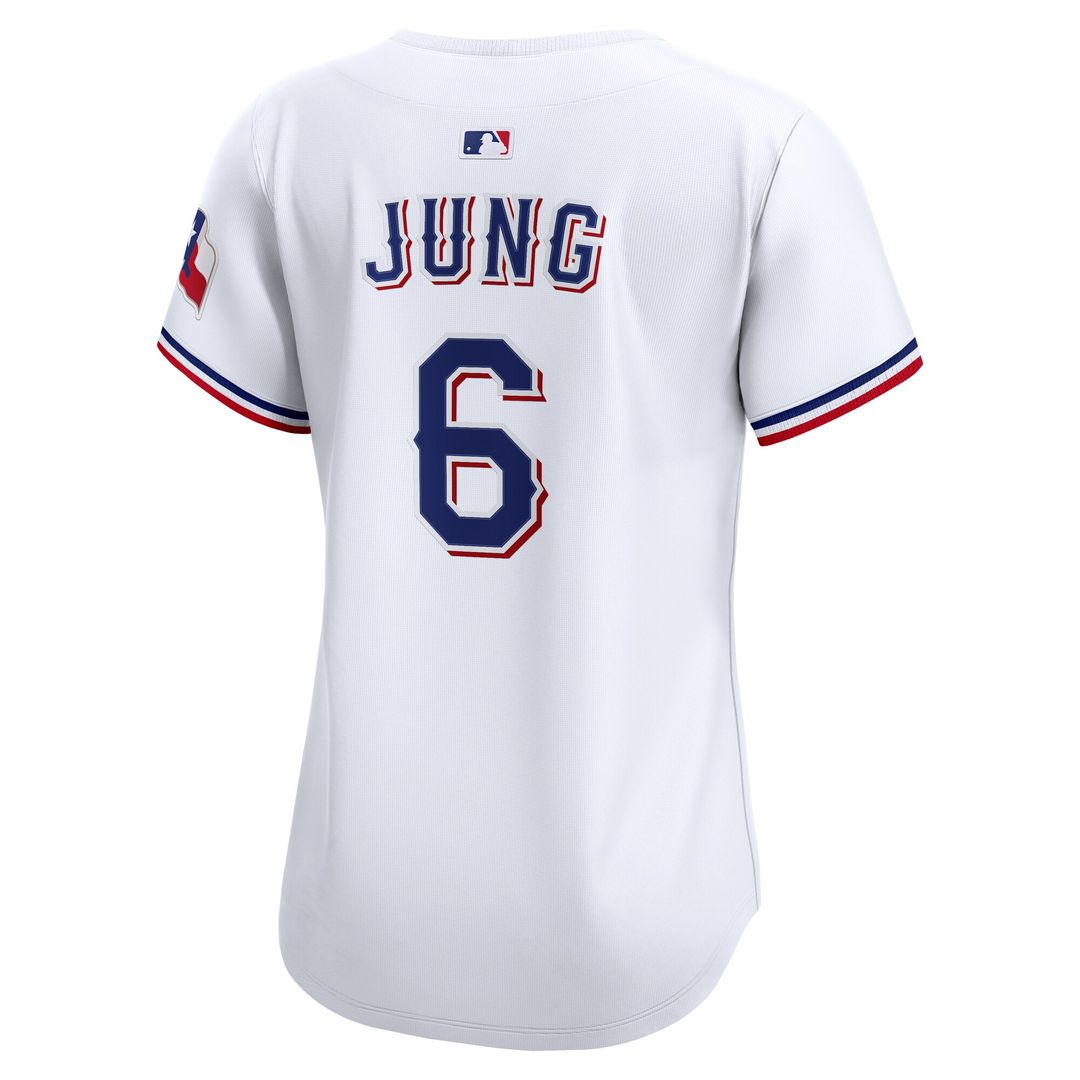 Texas Rangers Josh Jung Nike Women's Home Limited Player Jersey - White MLB Team Jersey Baseball Fan Apparel