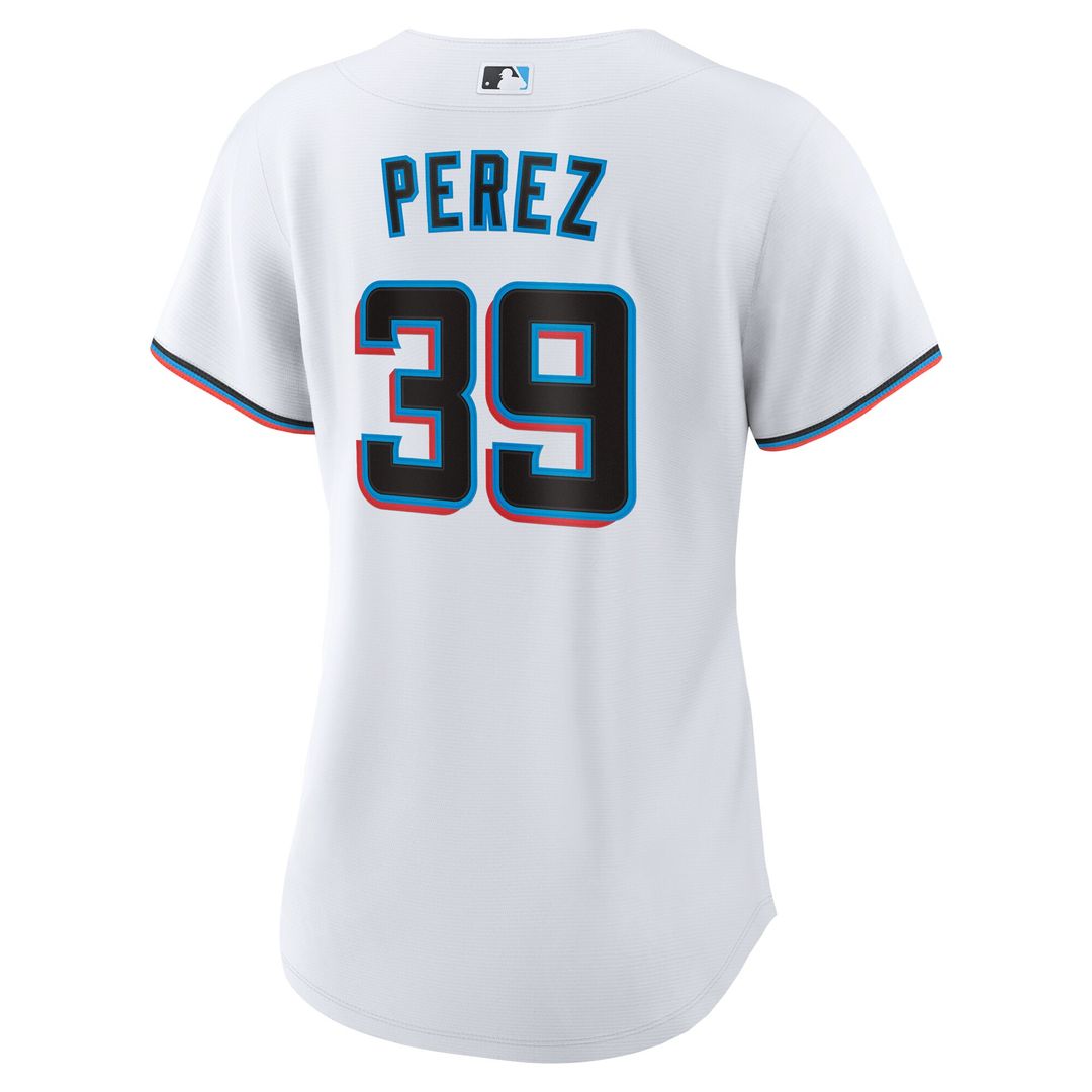 Miami Marlins Eury Perez Nike Women's Home Replica Jersey - White MLB Team Jersey Baseball Fan Apparel