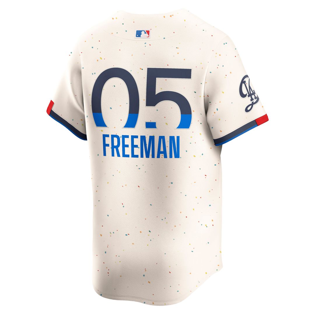 Los Angeles Dodgers Freddie Freeman Nike City Connect Limited Player Jersey - Cream MLB Team Jersey Baseball Fan Apparel