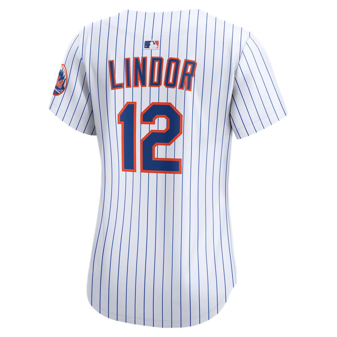 New York Mets Francisco Lindor Nike Women's Home Limited Jersey - White MLB Team Jersey Baseball Fan Apparel