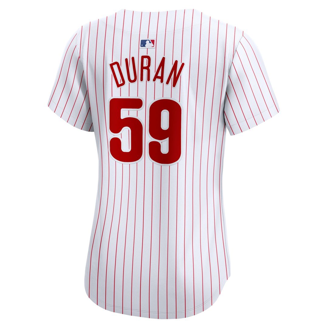 Philadelphia Phillies Jhoan Duran Nike Women's Home Limited Player Jersey - White MLB Team Jersey Baseball Fan Apparel