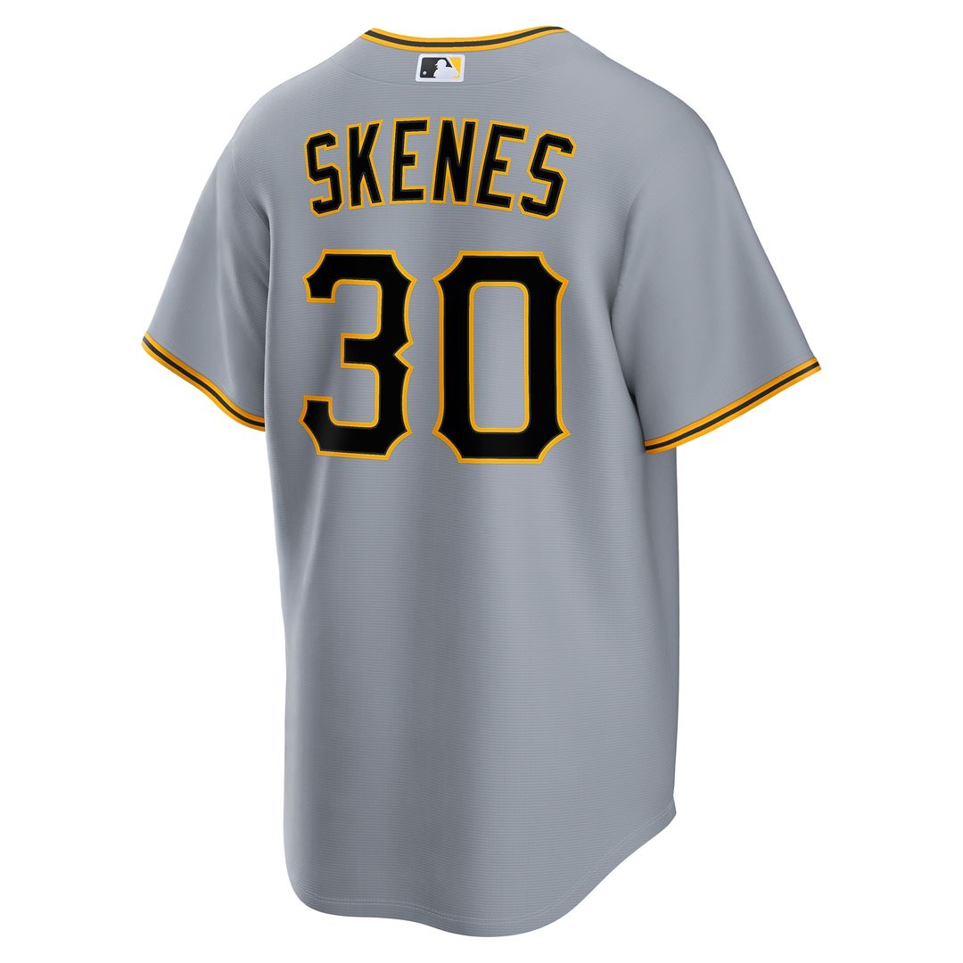 Pittsburgh Pirates Paul Skenes Nike Road Replica Jersey - Gray MLB Team Jersey Baseball Fan Apparel