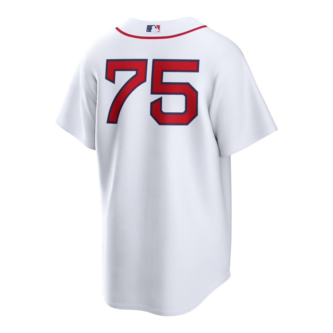 Boston Red Sox Carlos Narváez Nike Home Replica Jersey - White MLB Team Jersey Baseball Fan Apparel