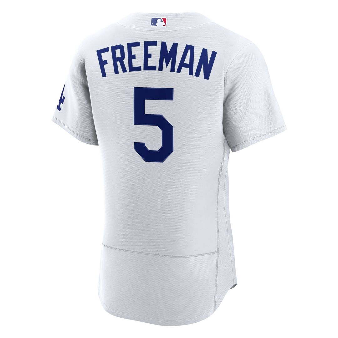 Los Angeles Dodgers Freddie Freeman Nike Home Authentic Jersey - White MLB Team Jersey Baseball Fan Apparel