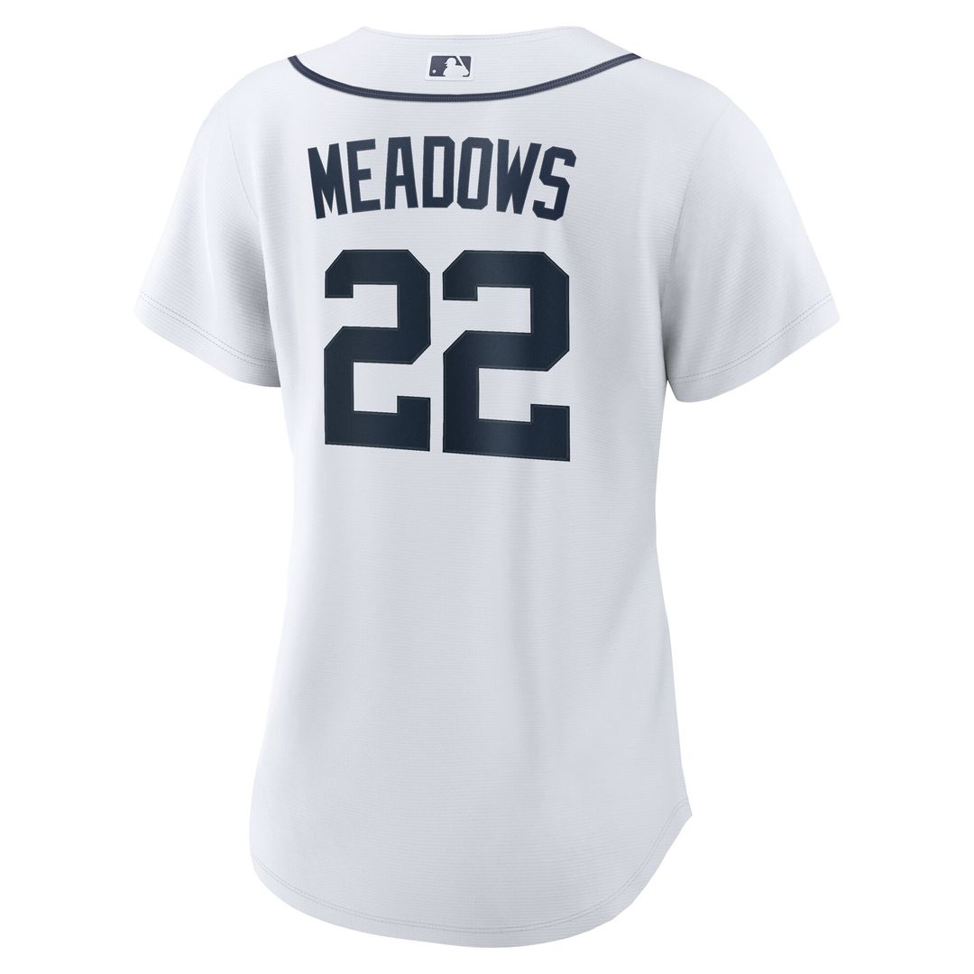 Detroit Tigers Parker Meadows Nike Women's Home Replica Jersey - White MLB Team Jersey Baseball Fan Apparel