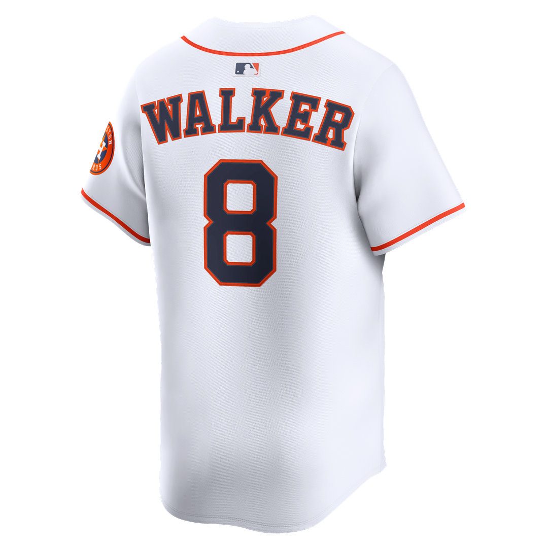 Houston Astros Christian Walker Nike Home Limited Player Jersey - White MLB Team Jersey Baseball Fan Apparel
