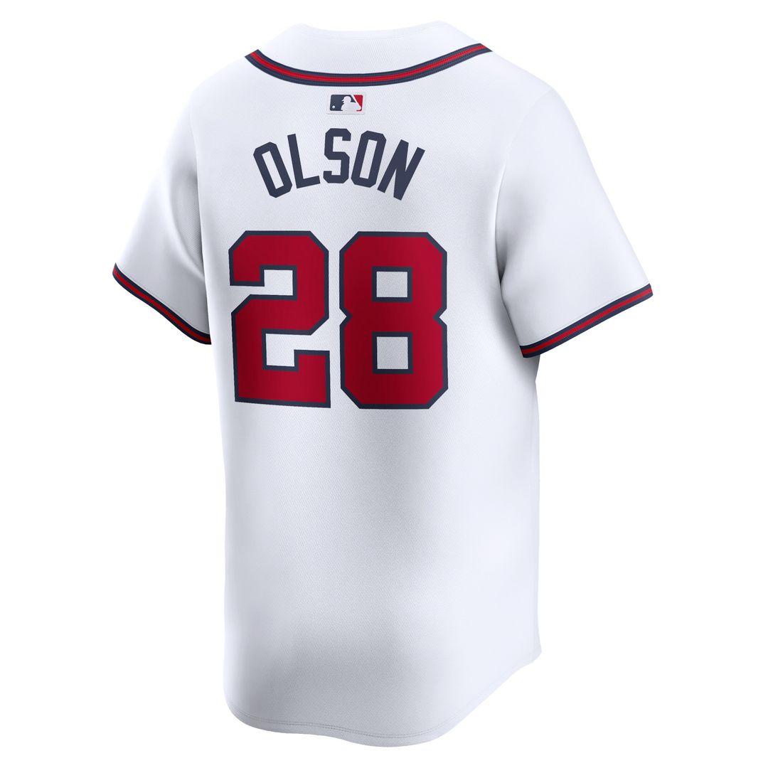 Atlanta Braves Matt Olson Nike Home Limited Player Jersey - White MLB Team Jersey Baseball Fan Apparel