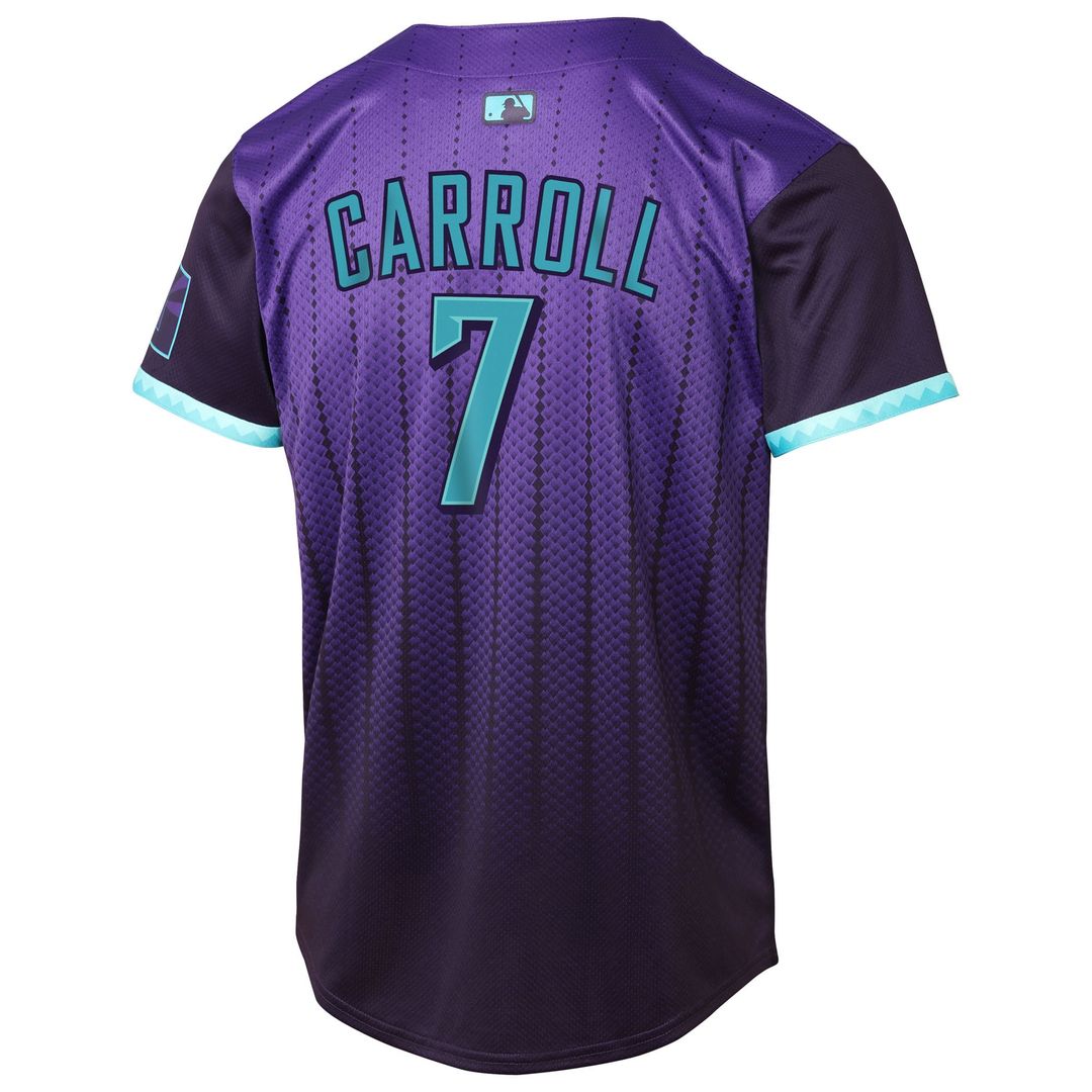 Arizona Diamondbacks Corbin Carroll Nike Youth 2025 City Connect Limited Player Jersey - Purple MLB Team Jersey Baseball Fan Apparel