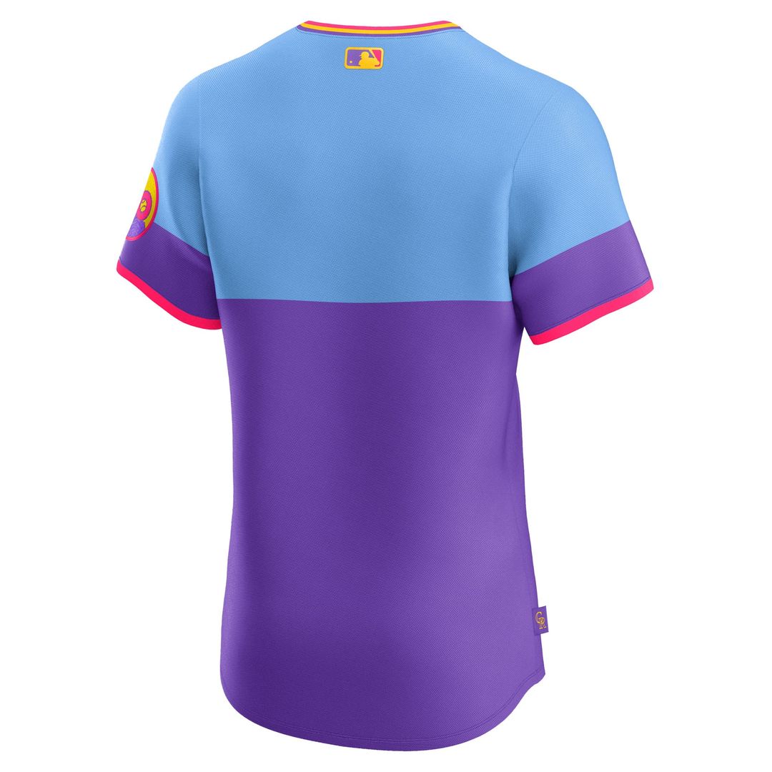 Colorado Rockies Nike 2025 City Connect Elite Jersey - Purple MLB Team Jersey Baseball Fan Apparel