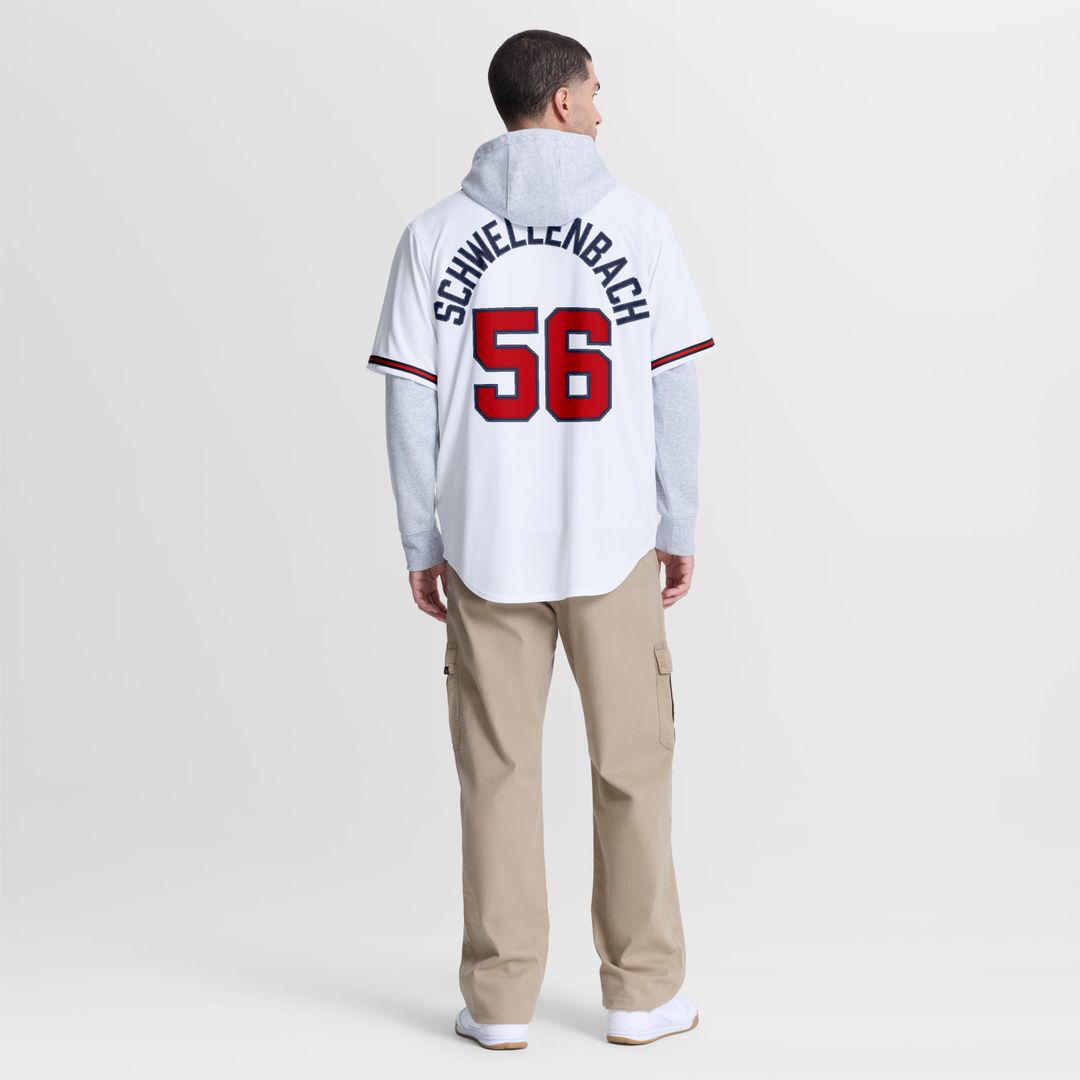 Atlanta Braves Spencer Schwellenbach Nike Home Replica Jersey - White MLB Team Jersey Baseball Fan Apparel