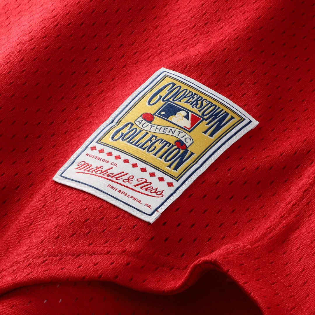Cincinnati Reds Barry Larkin Mitchell & Ness Authentic Batting Practice Jersey - Red MLB Team Jersey Baseball Fan Apparel