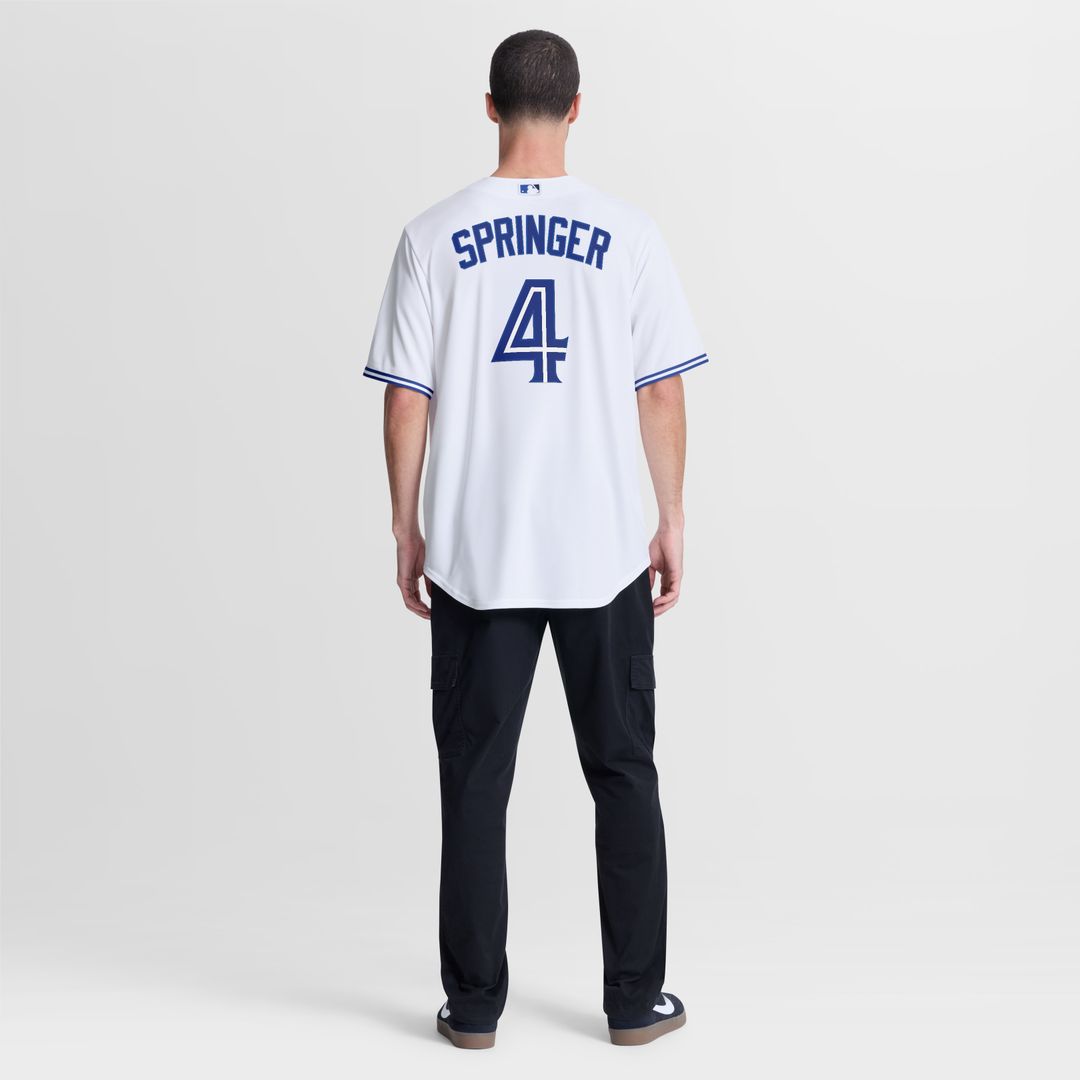 Toronto Blue Jays George Springer Nike Home Replica Jersey - White MLB Team Jersey Baseball Fan Apparel