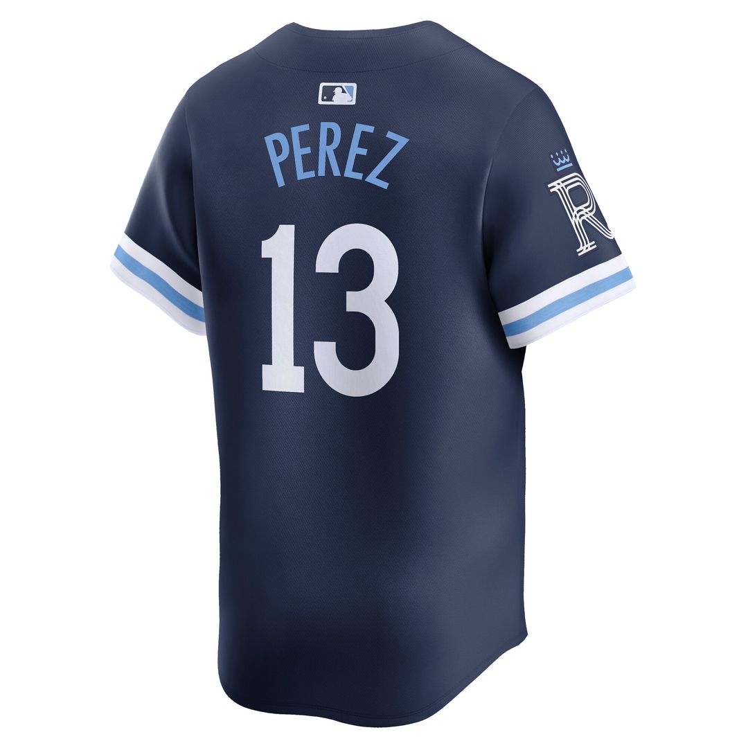 Kansas City Royals Salvador Perez Nike City Connect Limited Jersey - Navy MLB Team Jersey Baseball Fan Apparel