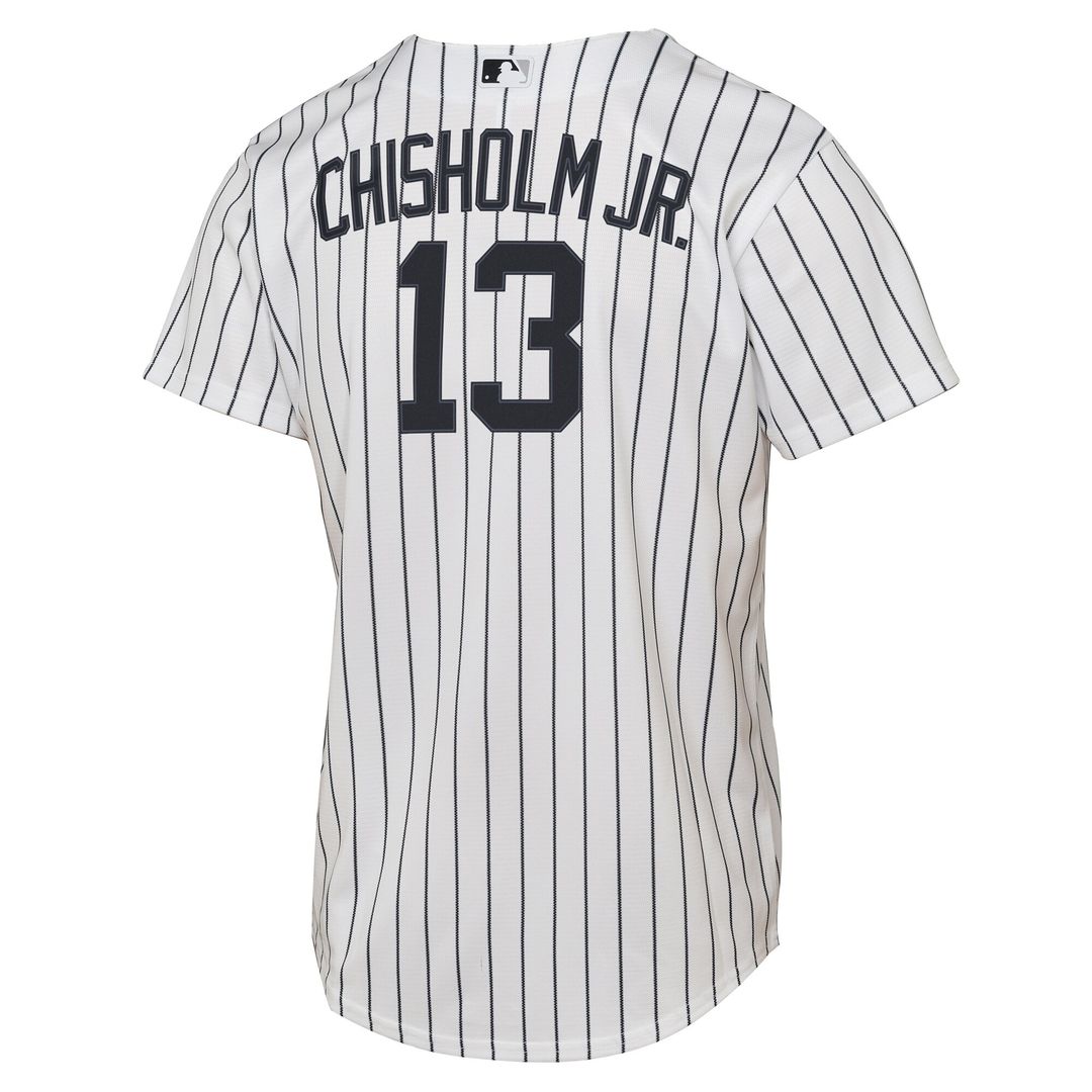 New York Yankees Jazz Chisholm Jr. Nike Youth Home Replica Jersey - White MLB Team Jersey Baseball Fan Apparel
