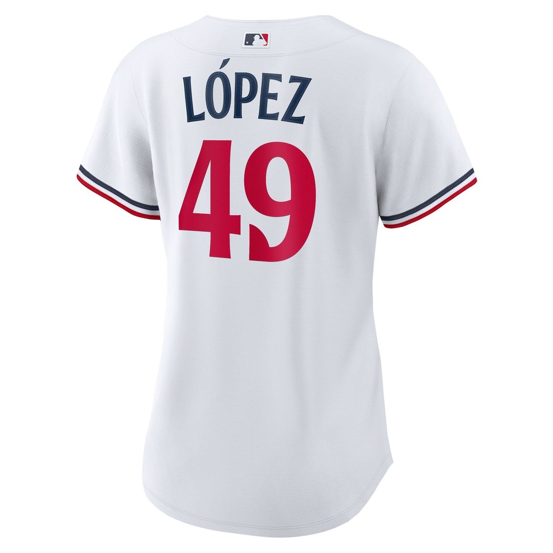 Minnesota Twins Pablo Lopez Nike Women's Home Replica Jersey - White MLB Team Jersey Baseball Fan Apparel