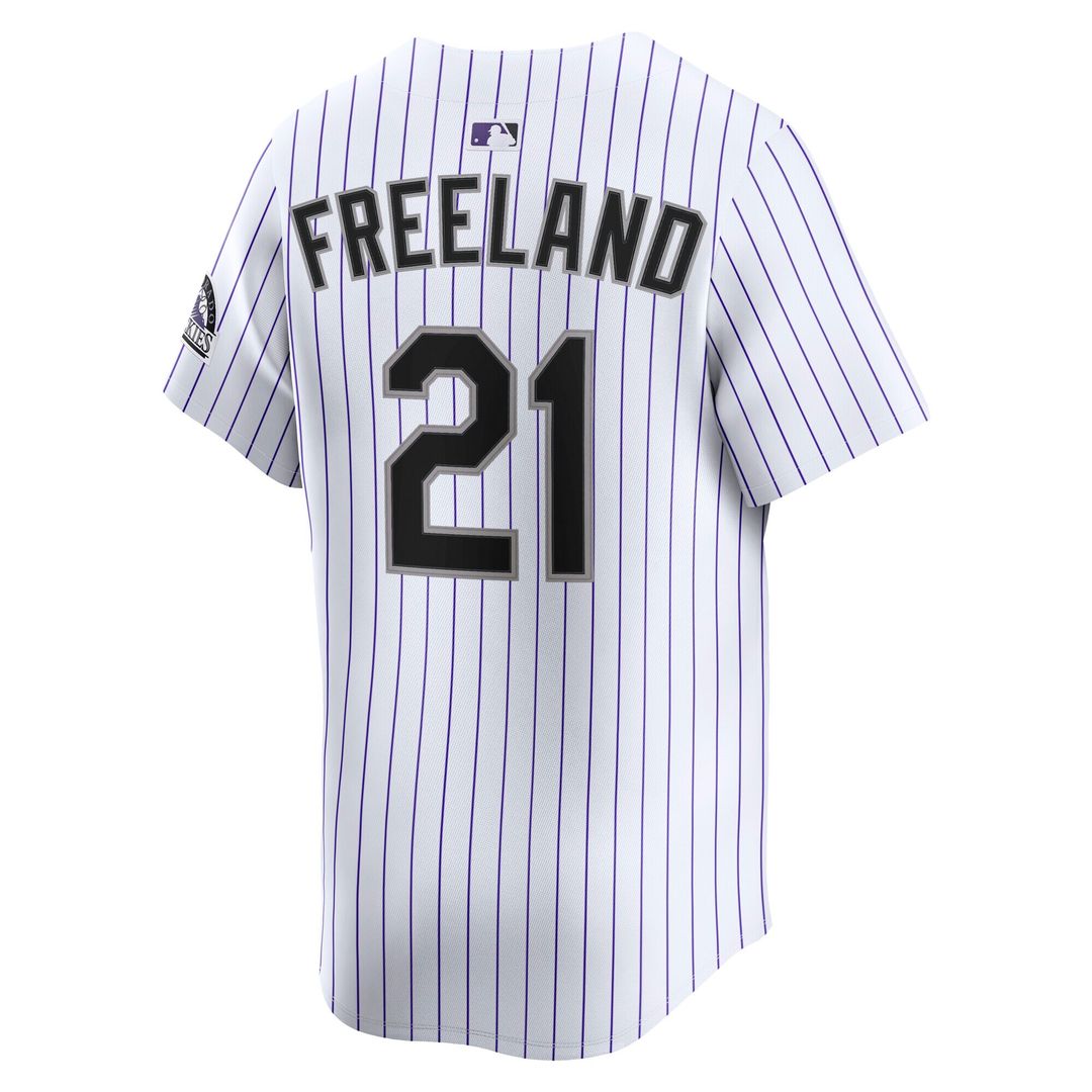Colorado Rockies Kyle Freeland Nike Home Limited Player Jersey - White MLB Team Jersey Baseball Fan Apparel