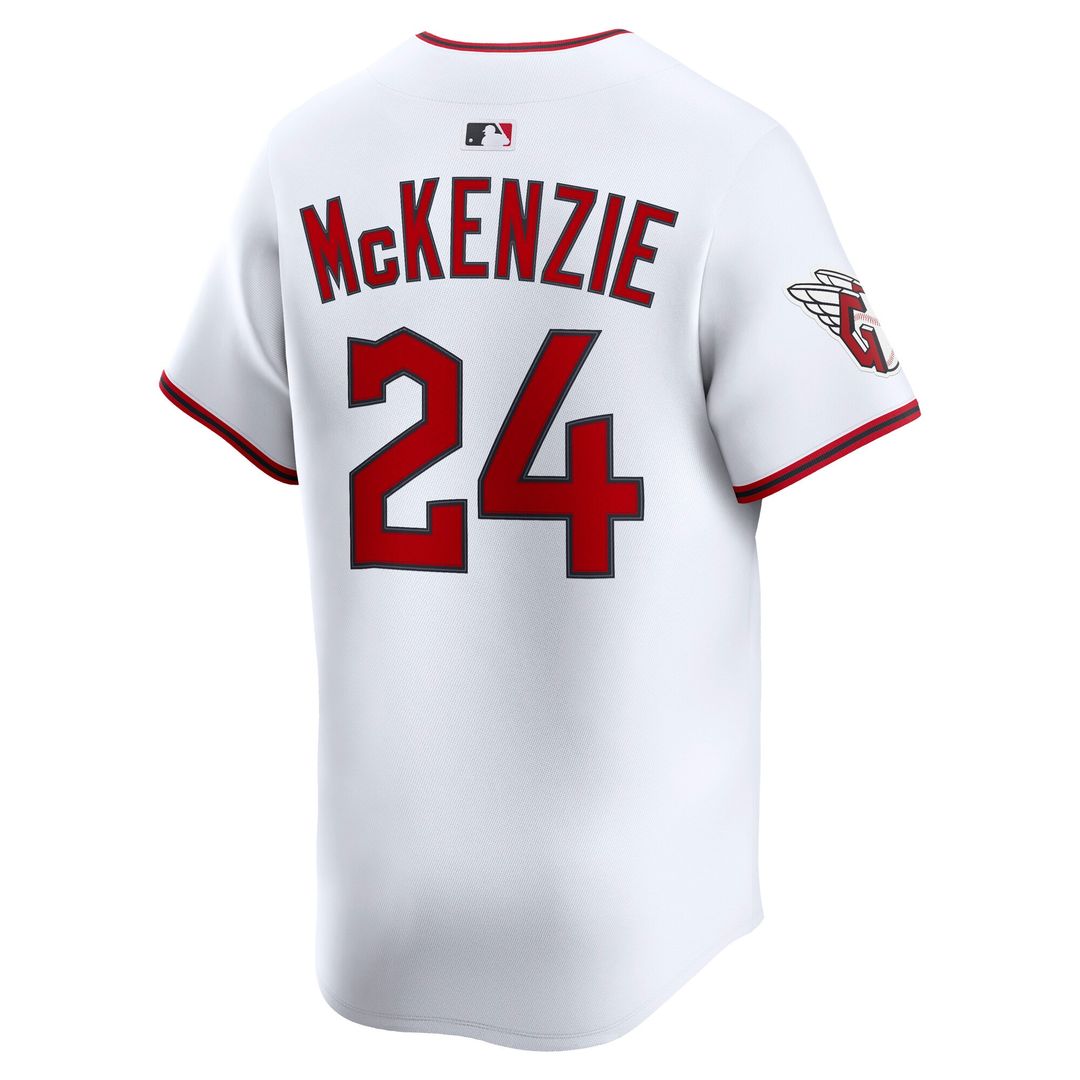 Cleveland Guardians Triston McKenzie Nike Home Limited Player Jersey - White MLB Team Jersey Baseball Fan Apparel