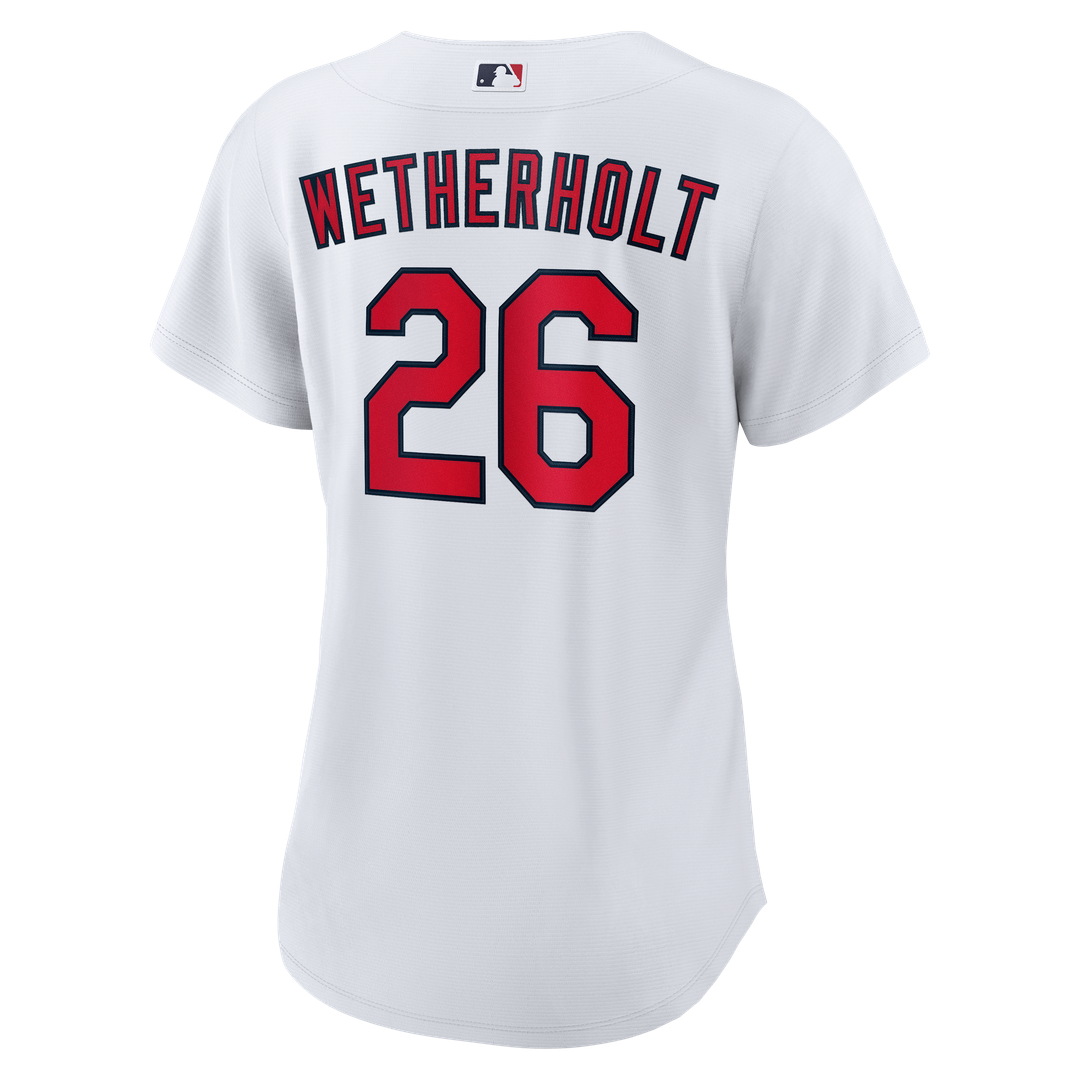 St. Louis Cardinals JJ Wetherholt Nike Women's Home Replica Jersey - White MLB Team Jersey Baseball Fan Apparel