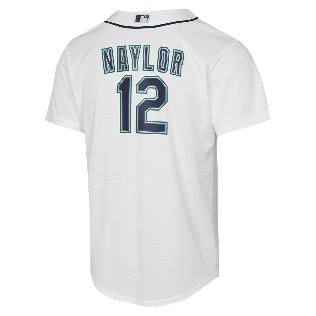 Seattle Mariners Josh Naylor Nike Youth Home Baseline Jersey - White MLB Team Jersey Baseball Fan Apparel