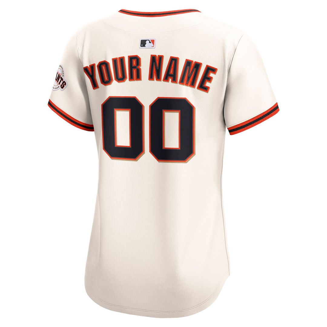 San Francisco Giants Nike Women's Home Limited Custom Jersey - Cream MLB Team Jersey Baseball Fan Apparel