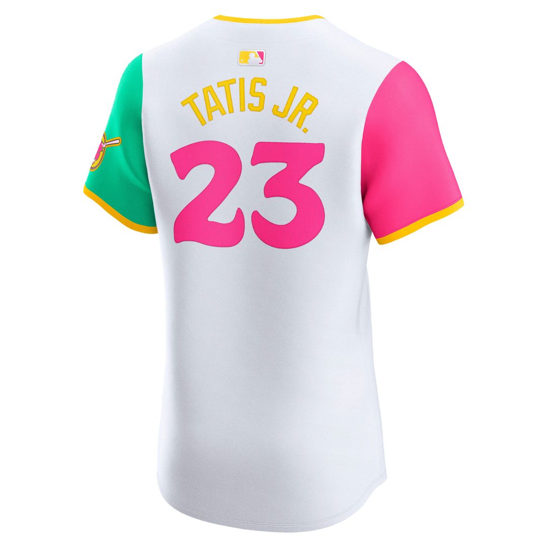 San Diego Padres Fernando Tatis Jr. Nike City Connect Elite Jersey - White MLB Team Jersey Baseball Fan Apparel