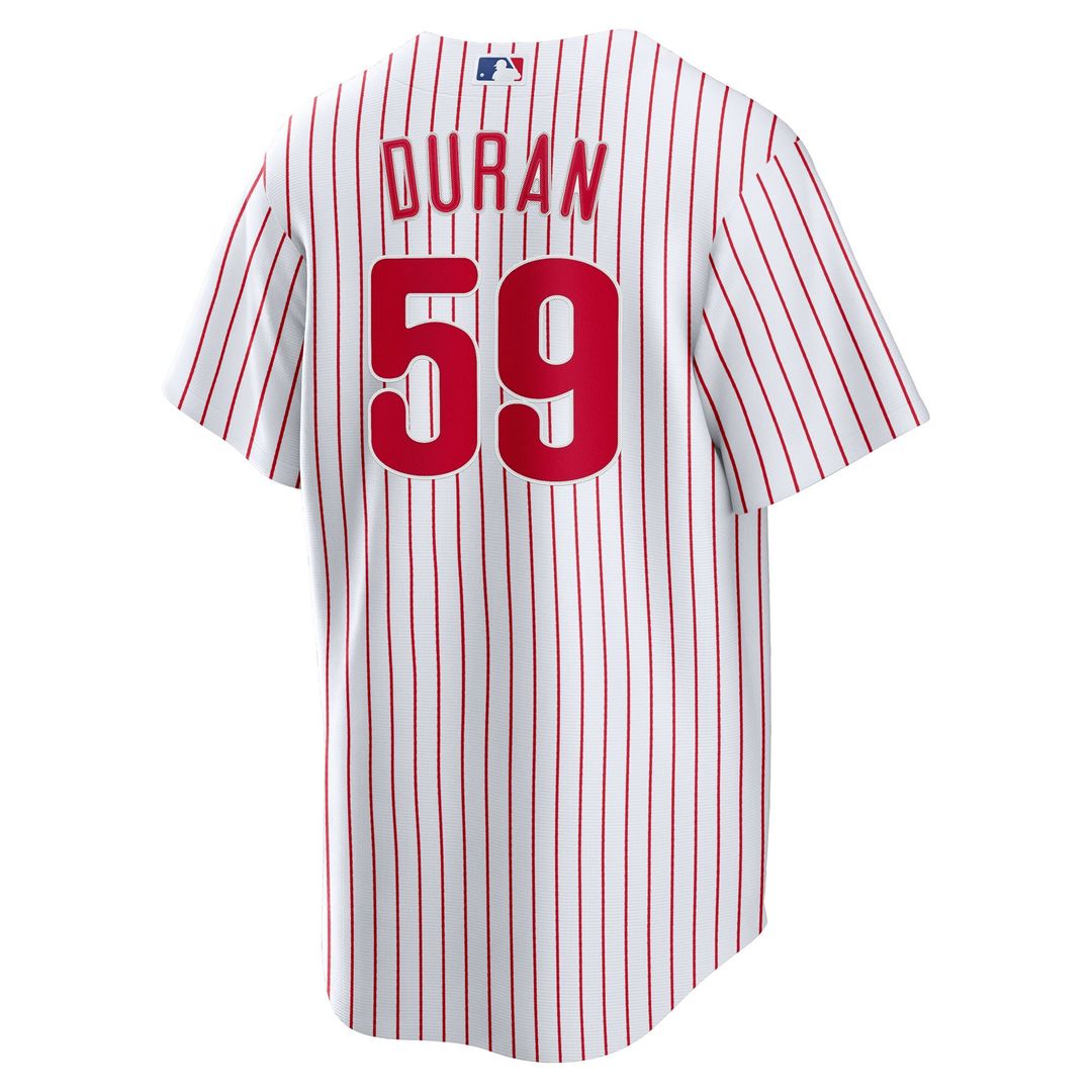 Philadelphia Phillies Jhoan Duran Nike Home Replica Jersey - White MLB Team Jersey Baseball Fan Apparel