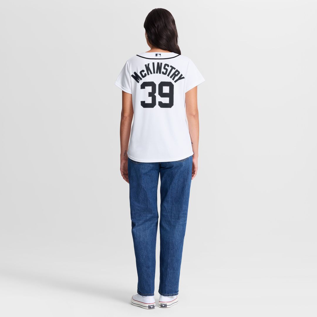 Detroit Tigers Zach McKinstry Nike Women's Home Replica Jersey - White MLB Team Jersey Baseball Fan Apparel
