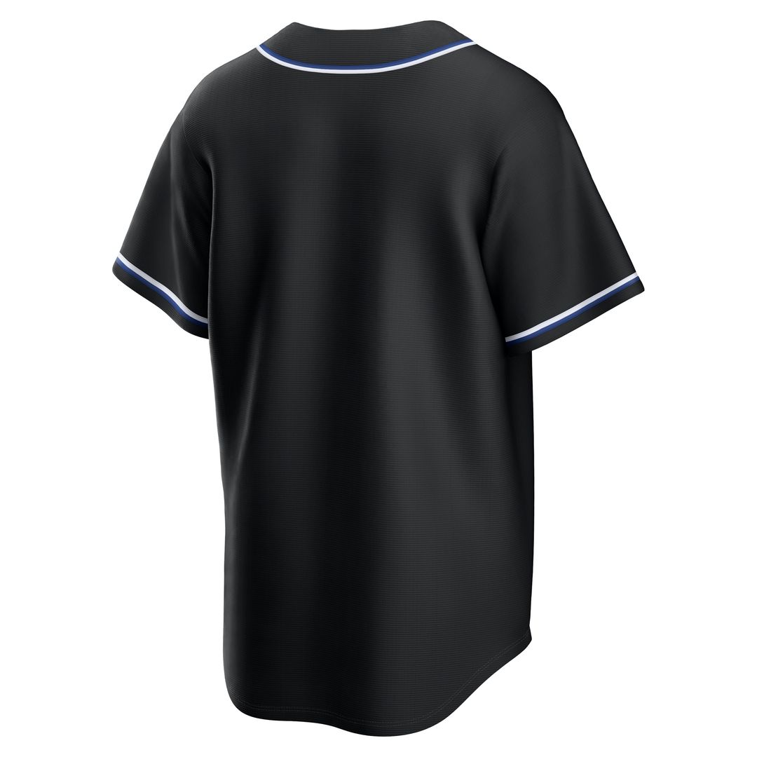New York Mets Nike Fashion Replica Black Out Jersey MLB Team Jersey Baseball Fan Apparel