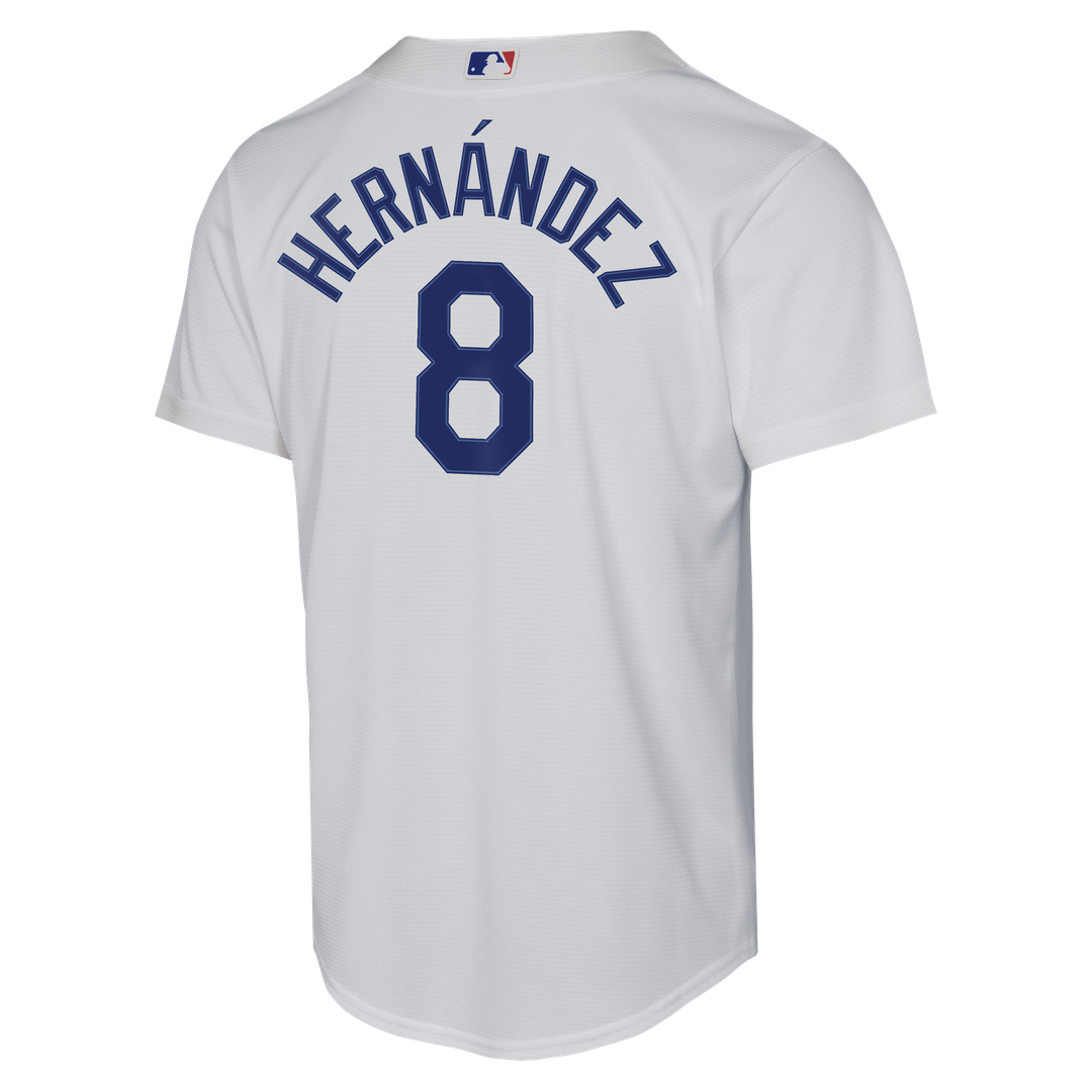 Los Angeles Dodgers Enrique Hernández Nike Youth Home Baseline Jersey - White MLB Team Jersey Baseball Fan Apparel