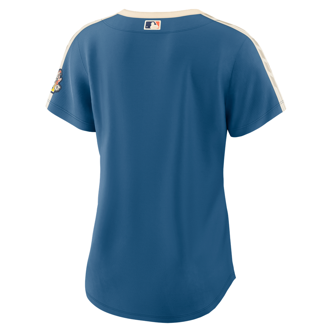 Milwaukee Brewers Nike Women's 2026 City Connect Stadium Jersey - Mineral Blue MLB Team Jersey Baseball Fan Apparel