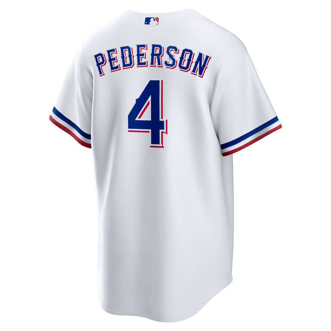 Texas Rangers Joc Pederson Nike Home Replica Jersey - White MLB Team Jersey Baseball Fan Apparel
