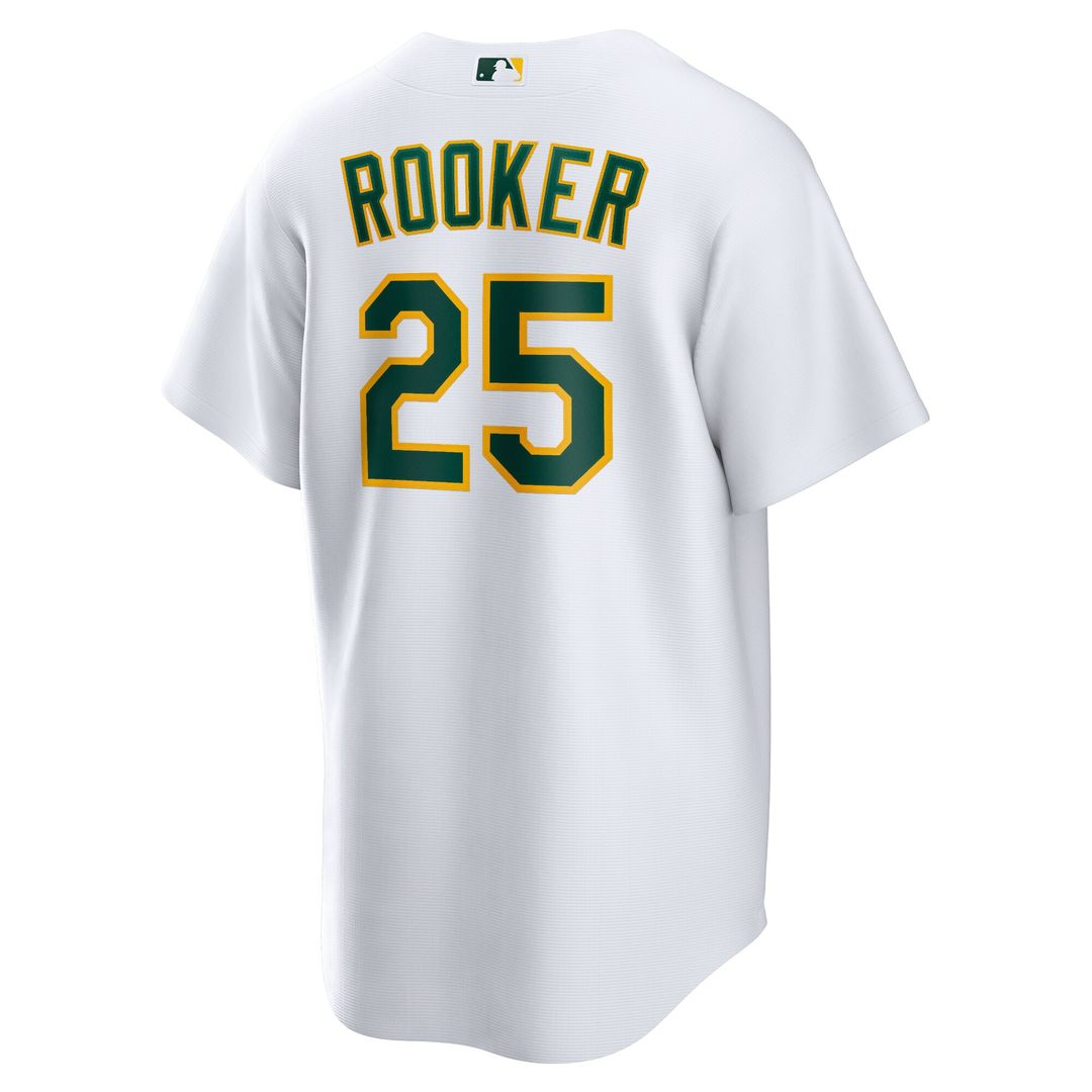 Athletics Brent Rooker Nike Home Replica Jersey - White MLB Team Jersey Baseball Fan Apparel