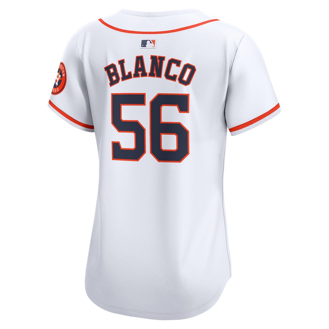 Houston Astros Ronel Blanco Nike Women's Home Limited Jersey - White MLB Team Jersey Baseball Fan Apparel