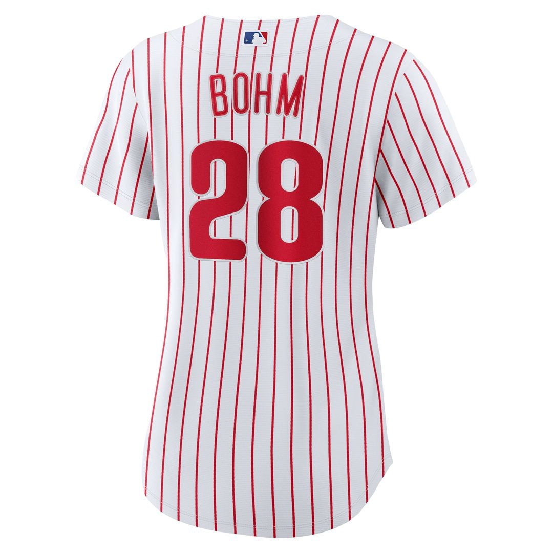 Philadelphia Phillies Alec Bohm Nike Women's Home Replica Jersey - White MLB Team Jersey Baseball Fan Apparel