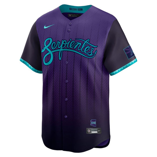 Arizona Diamondbacks Corbin Carroll Nike 2025 City Connect Limited Player Jersey - Purple MLB Team Jersey Baseball Fan Apparel