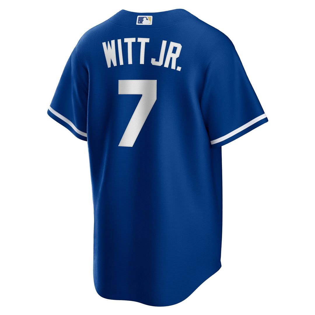 Kansas City Royals Bobby Witt Jr. Nike Road Replica Jersey - Gray MLB Team Jersey Baseball Fan Apparel