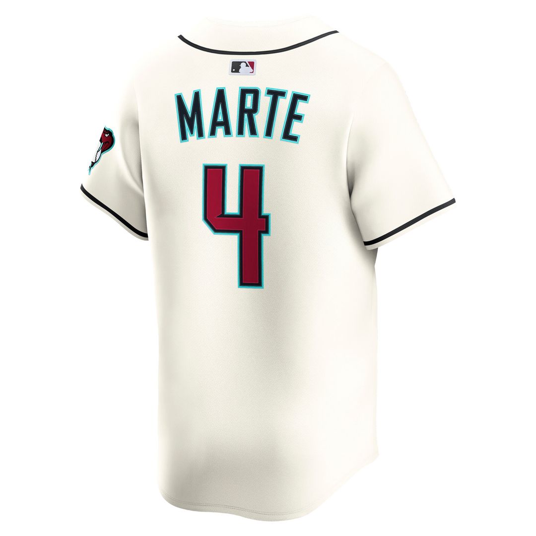 Arizona Diamondbacks Ketel Marte Nike Home Limited Player Jersey - Cream MLB Team Jersey Baseball Fan Apparel