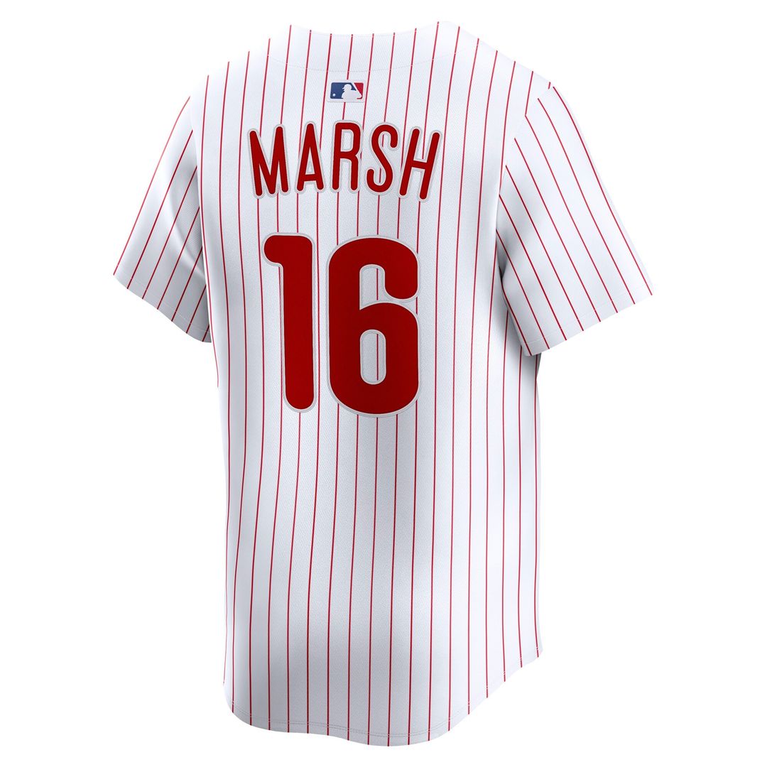 Philadelphia Phillies Brandon Marsh Nike Home Limited Player Jersey - White MLB Team Jersey Baseball Fan Apparel