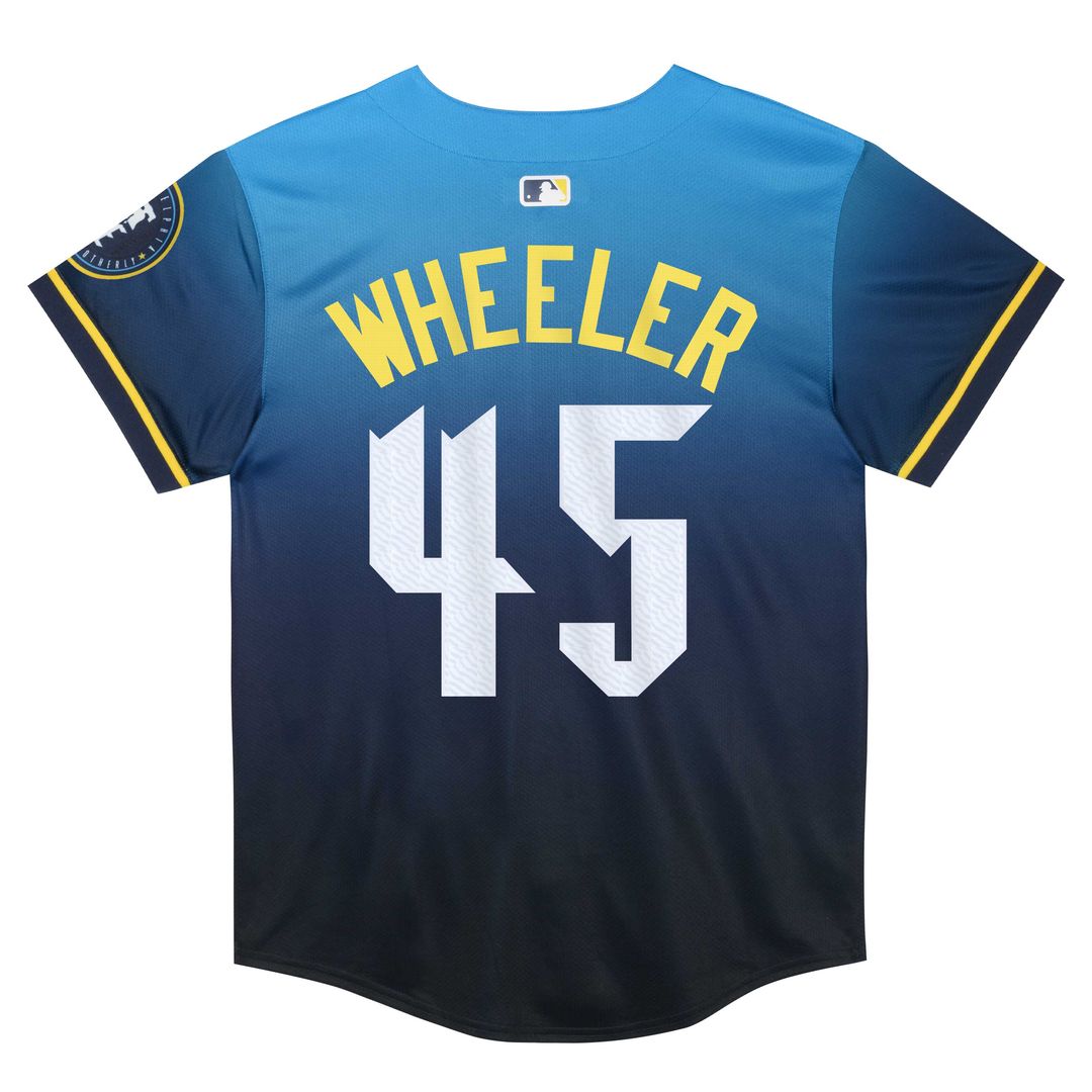 Philadelphia Phillies Zack Wheeler Nike Preschool 2024 City Connect Limited Player Jersey - Blue MLB Team Jersey Baseball Fan Apparel