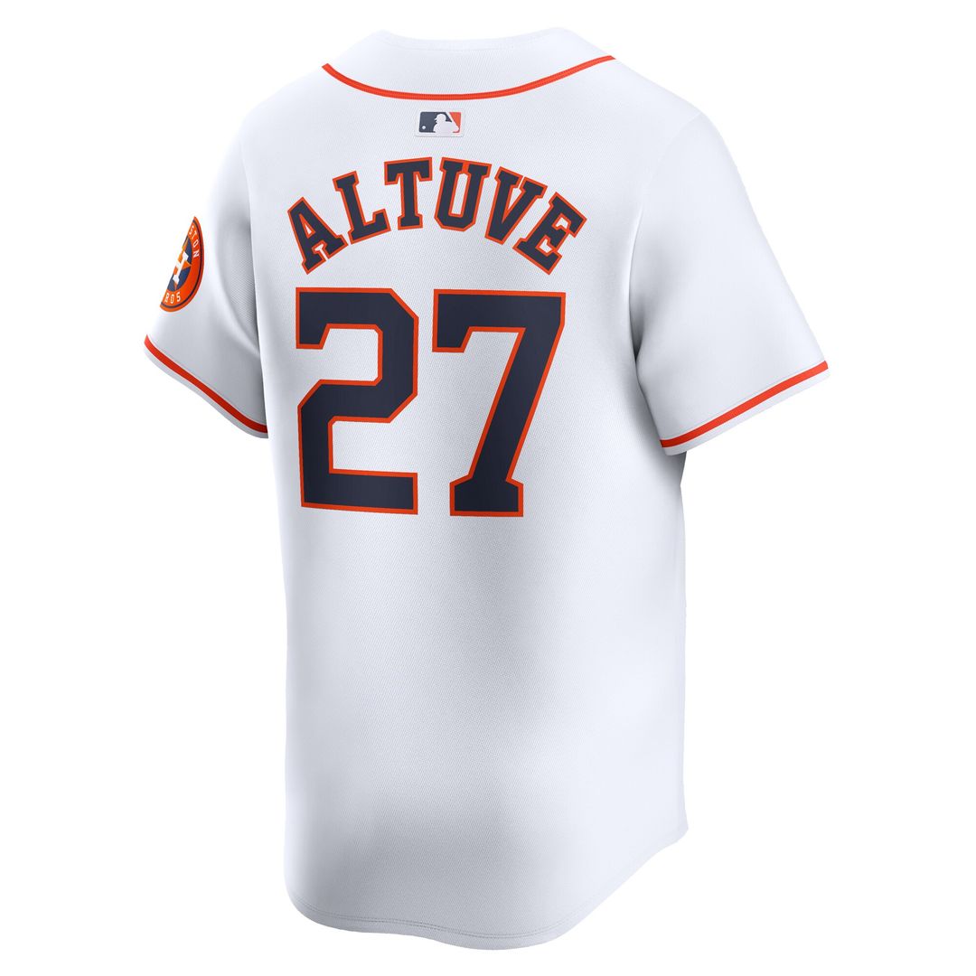 Houston Astros Jose Altuve Nike Youth Home Limited Player Jersey - White MLB Team Jersey Baseball Fan Apparel