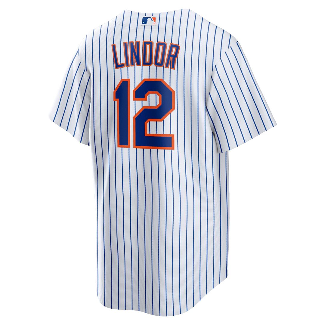 New York Mets Francisco Lindor Nike Home Replica Player Jersey - White MLB Team Jersey Baseball Fan Apparel