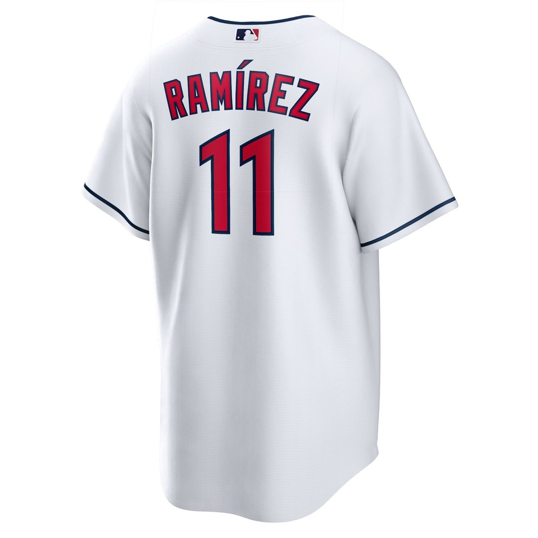 Cleveland Guardians José Ramírez Nike Replica Player Jersey - White MLB Team Jersey Baseball Fan Apparel