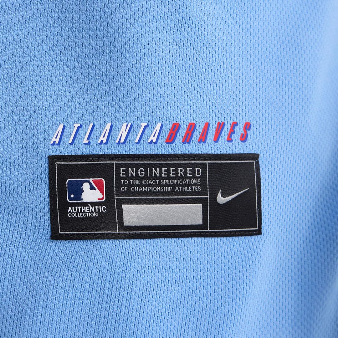 Atlanta Braves Nike 2026 City Connect Authentic Jersey - Powder Blue MLB Team Jersey Baseball Fan Apparel