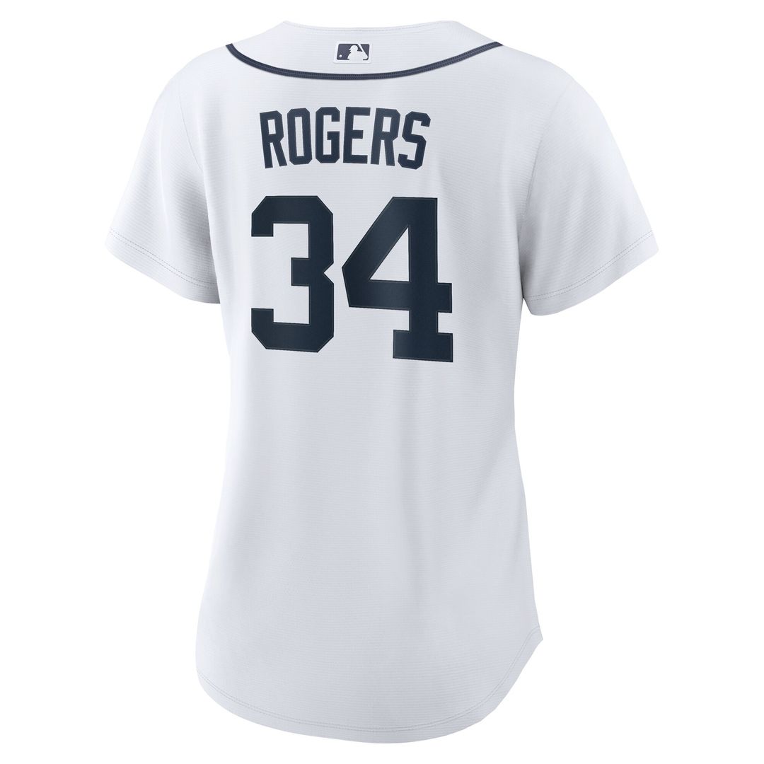 Detroit Tigers Jake Rogers Nike Women's Home Replica Jersey - White MLB Team Jersey Baseball Fan Apparel