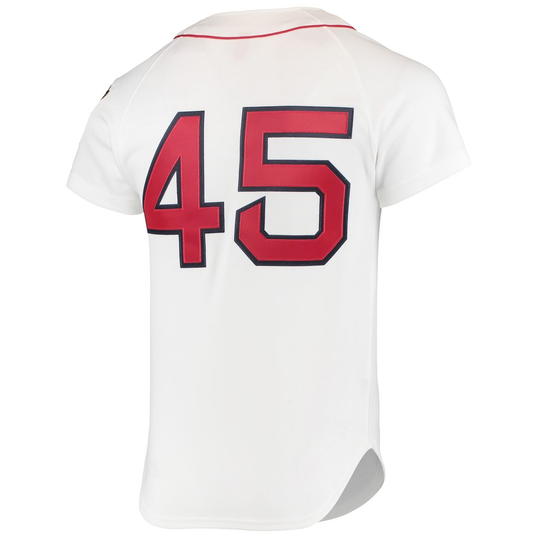 Boston Red Sox Pedro Martinez Mitchell & Ness 1999 Cooperstown Home Authentic Jersey - White MLB Team Jersey Baseball Fan Apparel