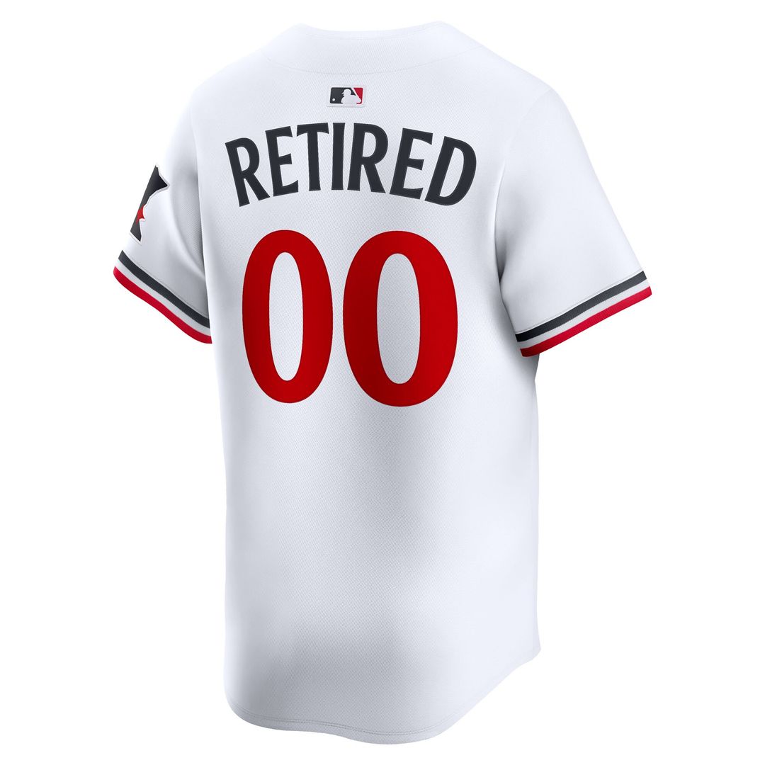 Minnesota Twins Nike Home Limited Pick - A - Player Retired Roster Jersey - White MLB Team Jersey Baseball Fan Apparel