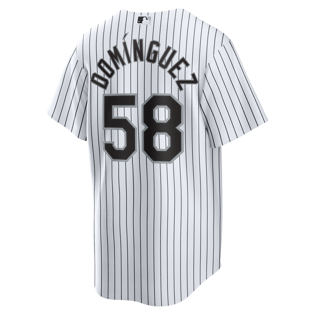 Chicago White Sox Seranthony Domínguez Nike Home Replica Jersey - White MLB Team Jersey Baseball Fan Apparel