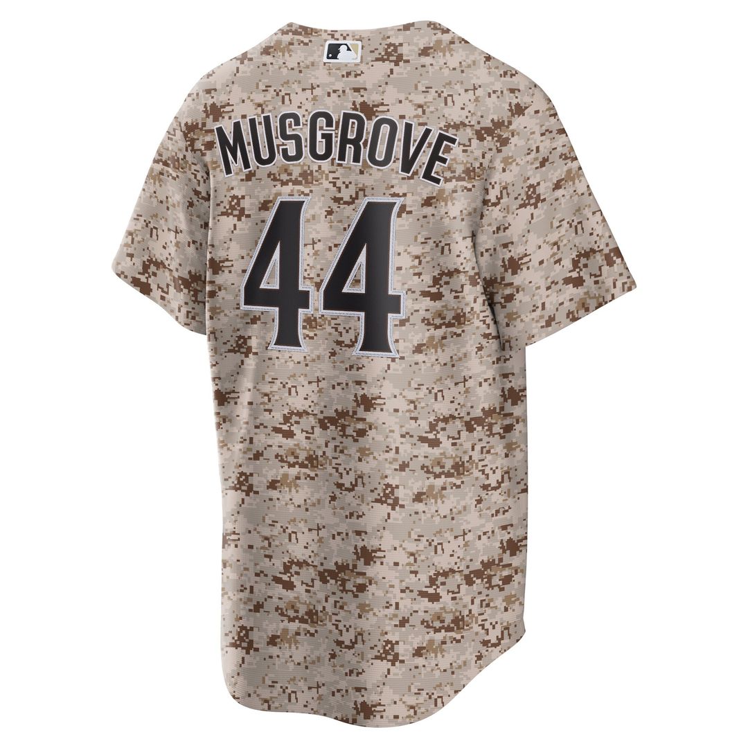 San Diego Padres Joe Musgrove Nike USMC Alternate Replica Player Jersey - Camo MLB Team Jersey Baseball Fan Apparel
