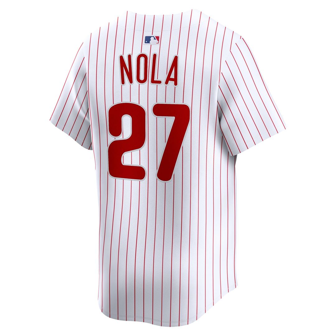 Philadelphia Phillies Aaron Nola Nike Home Limited Player Jersey - White MLB Team Jersey Baseball Fan Apparel