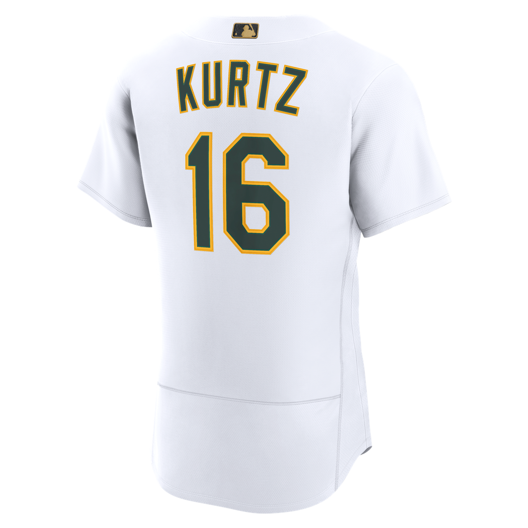 Athletics Nick Kurtz Nike MLB Awards Authentic Jersey - White MLB Team Jersey Baseball Fan Apparel